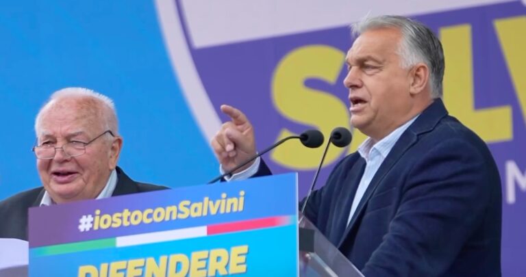 Orbán v Itálii navrhl vozit migranty do Bruselu. Salviniho Liga mu aplaudovala